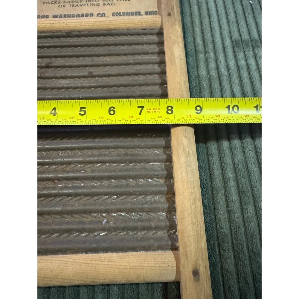 Columbus Washboard Co Double Handi Washboard Vintage Rustic Farmhouse‎ Decor